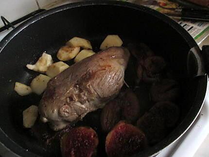 recette magret de canard aux figues;   revisité ; recette  de jeanmerode  et