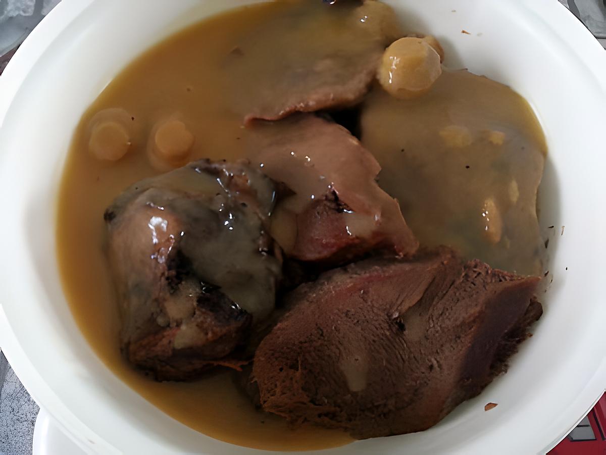 recette Langue de boeuf sauce Madère