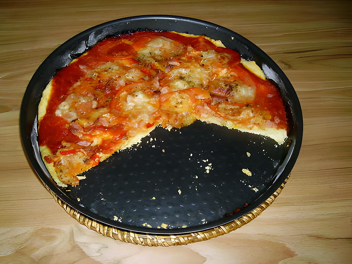 recette pizza lard-mozzarella