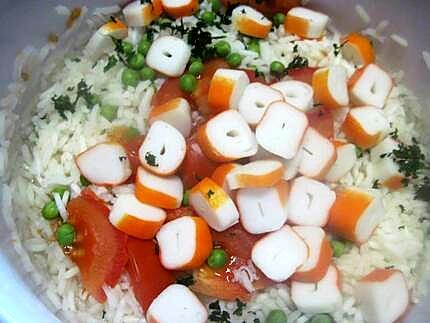 recette riz aux restes accompagner d'un filet de poisson  cabillaud..