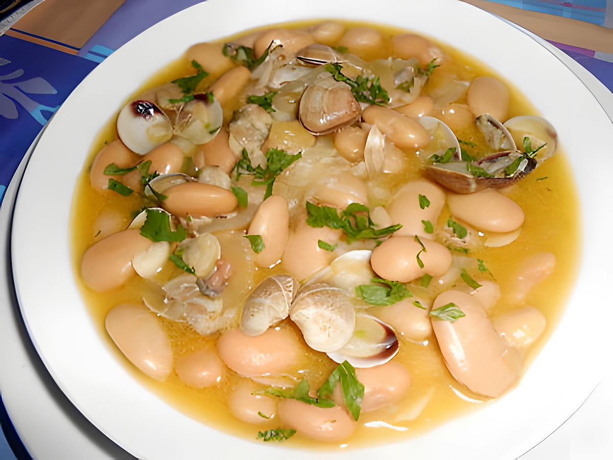 recette ZUPPETTA  VONGOLE  E  FAGIOLI