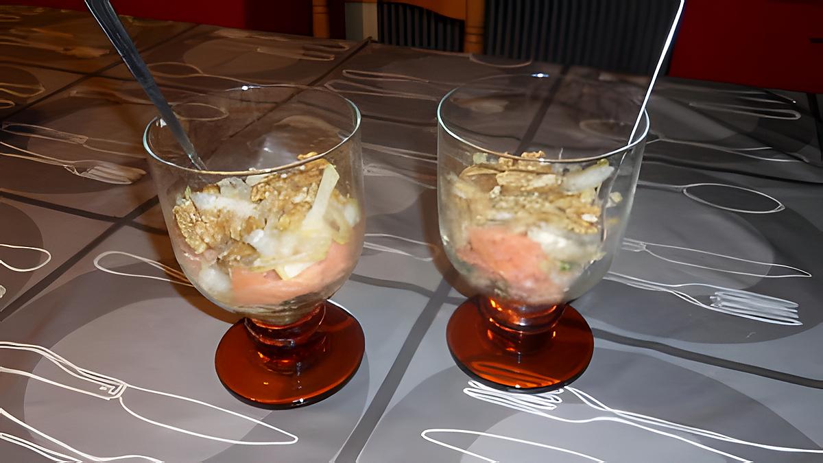 recette Verrine saumon avocat endives