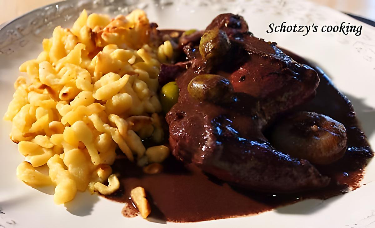 recette Civet de lapin sauce au sang