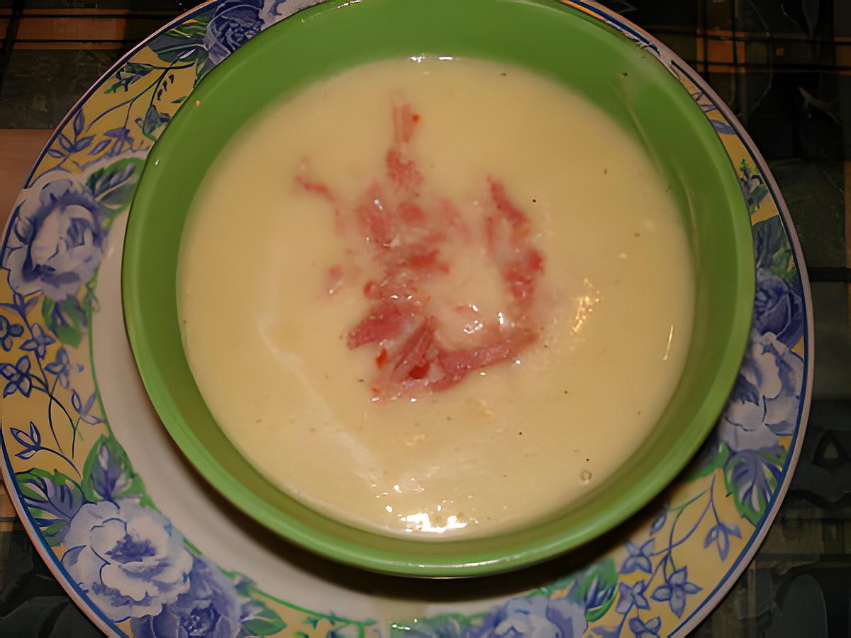 recette Velouté de chou fleur et ces lardons