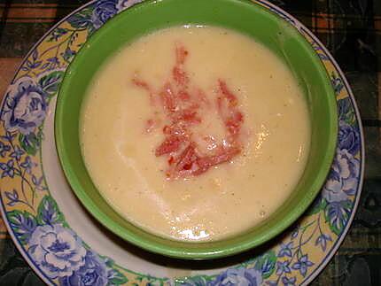 recette Velouté de chou fleur et ces lardons