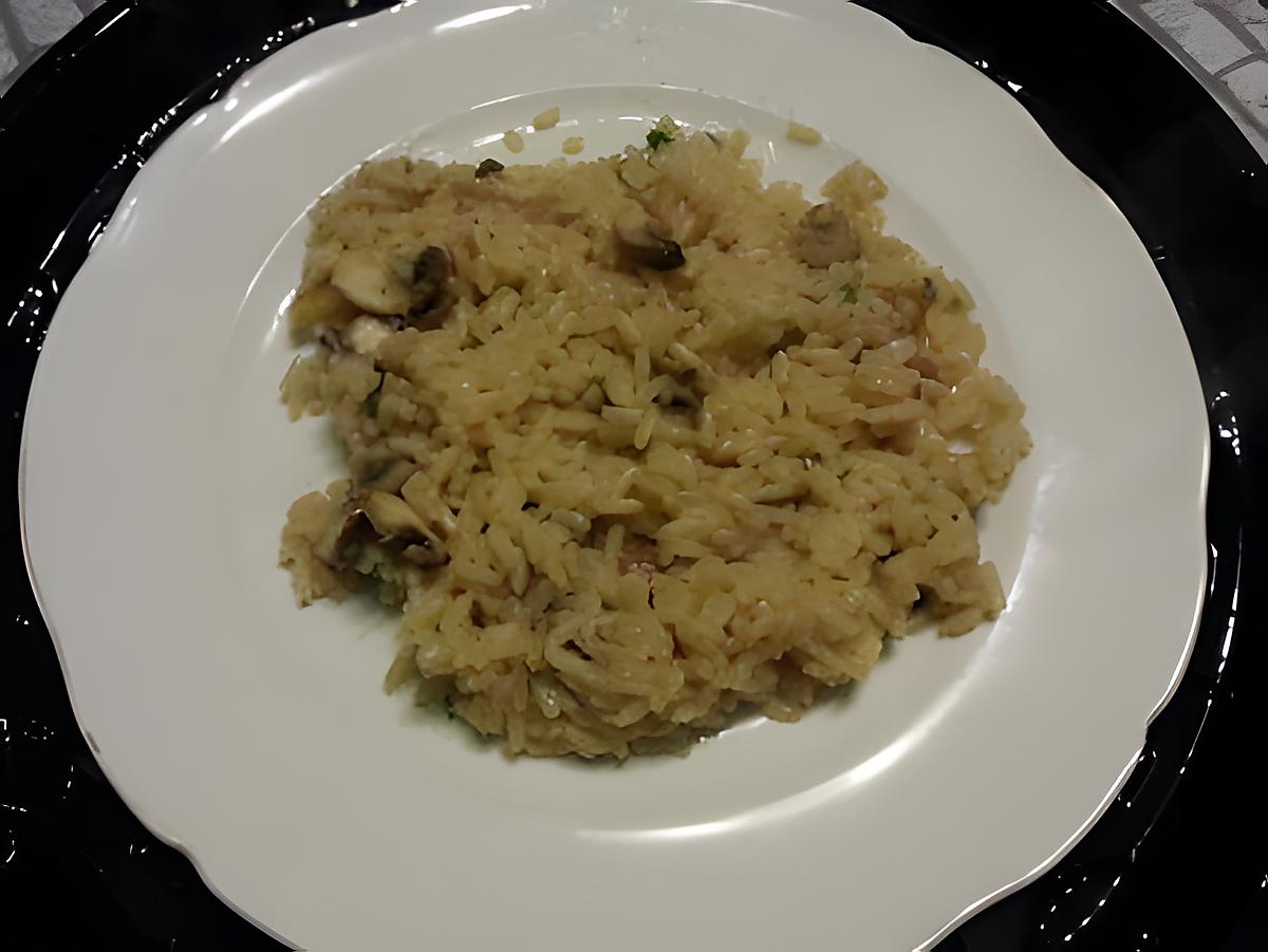 recette Risotto au champignons