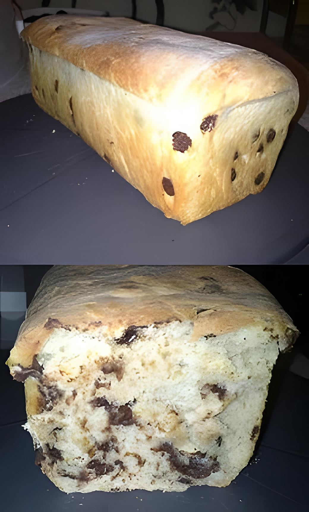 recette ~ Pain de mie aux pépites de chocolat ~