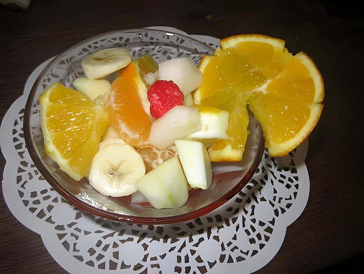 recette Salade de fruits au vin blanc.