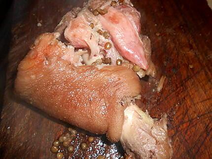 recette Jarret de porc aux lentilles du puy