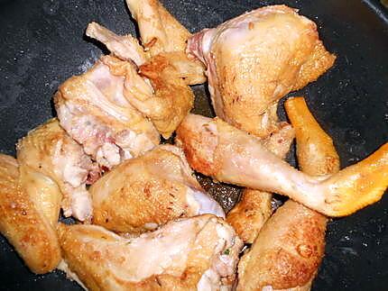 recette Fricassée de poulet perigourdine