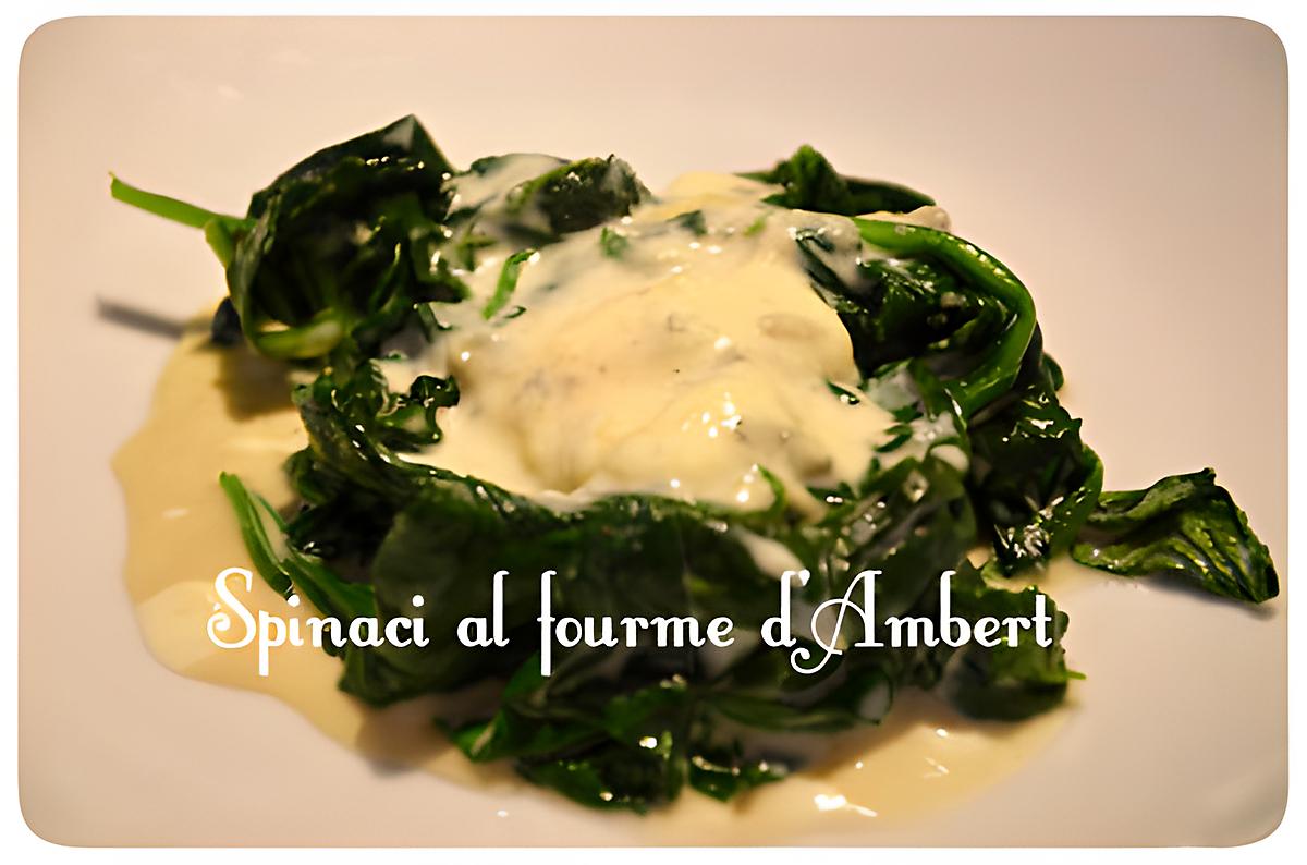 recette Epinards gourmands