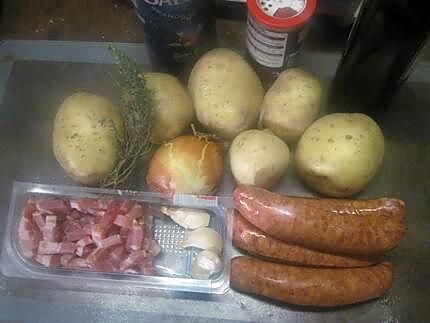 recette Saucisses Diots de Savoie façon boulangère.