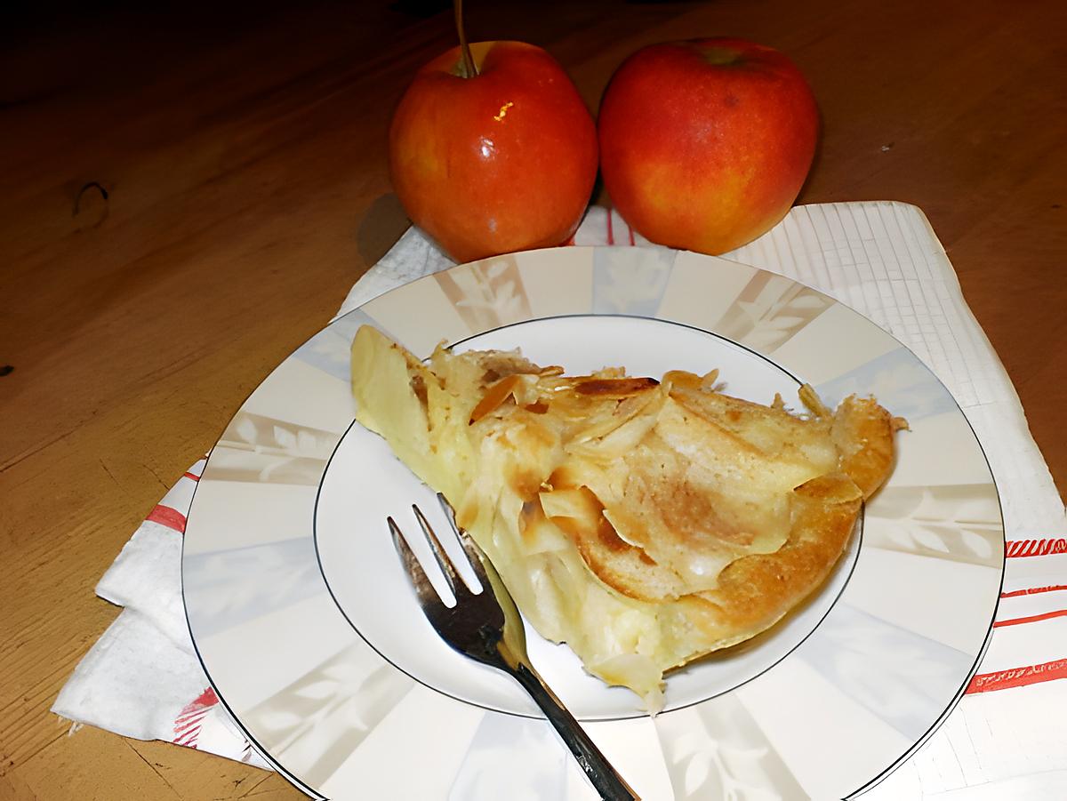 recette tarte aux pommes,amandes et rhum