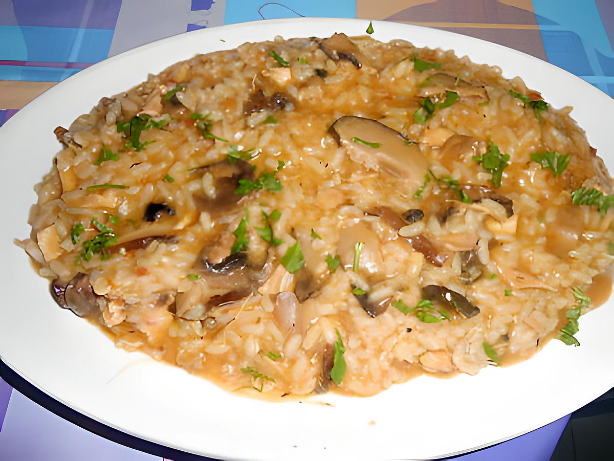 recette RISOTTO  PORCINI  E  SALSA DELLA NONNA