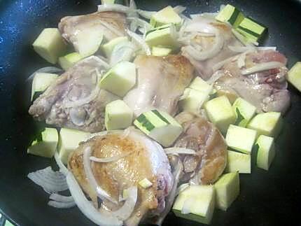 recette Hauts de poulet à la bière et légumes.