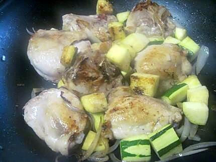 recette Hauts de poulet à la bière et légumes.