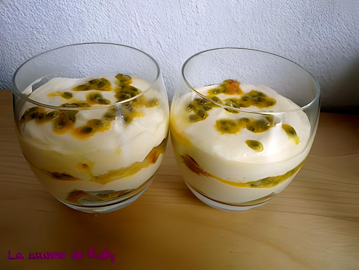 recette Tiramisu aux fruits de la passion