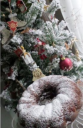 recette Couronne chocolaté de noel enneigés