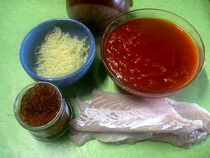 recette Filets de poisson cabillaud à la sauce tomates au micro-ondes.