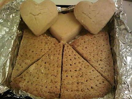 recette SHORTBREAD CLOTTED CREAM - (triangles sur la photo)