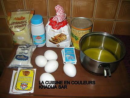 recette Petits gâteaux moelleux ananas/amandes