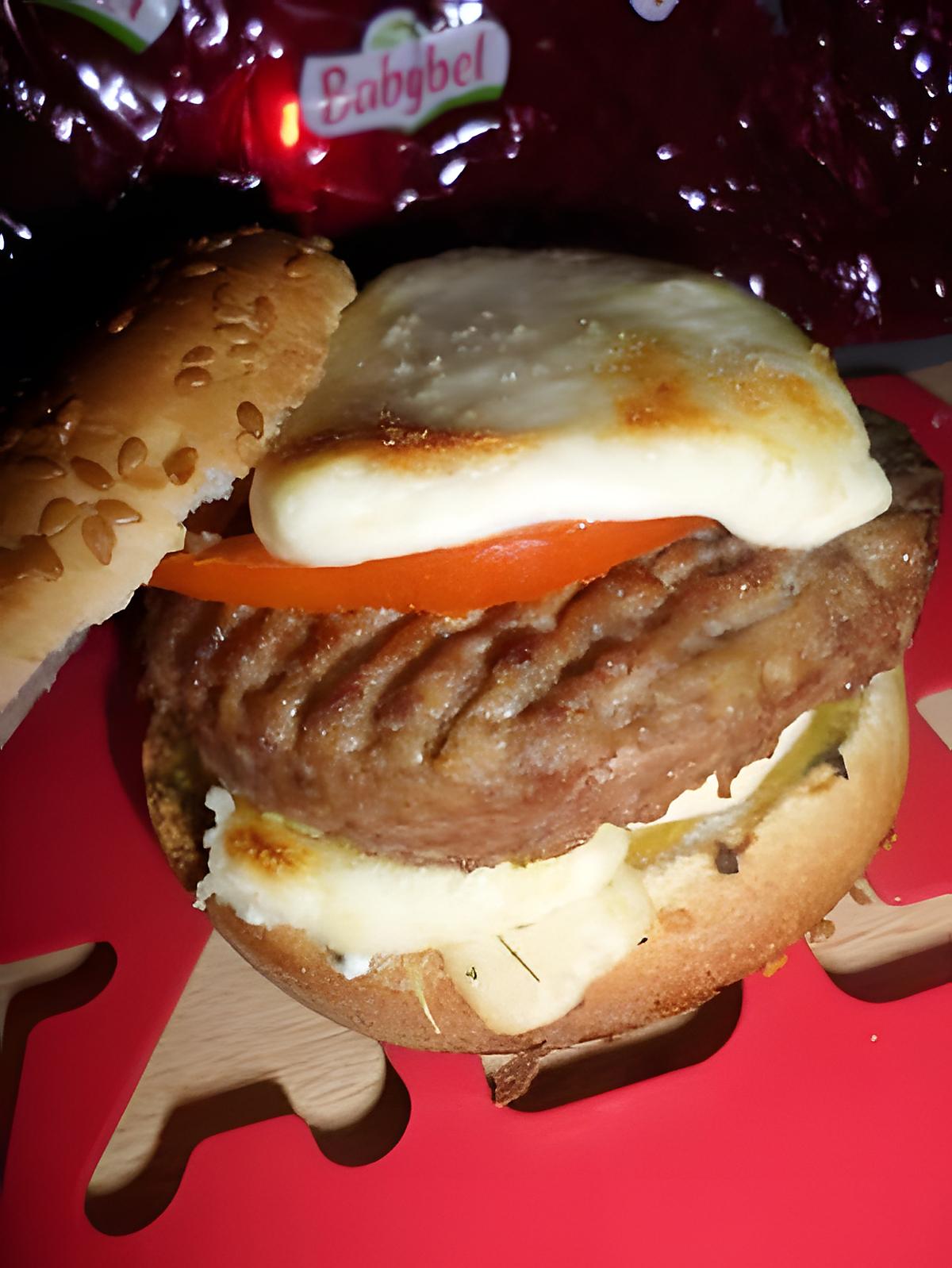 recette Burger au babybel