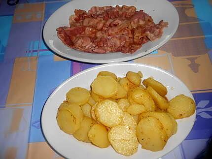 recette TATIN  PANCETTTA  PATATE  ET CHEVRE