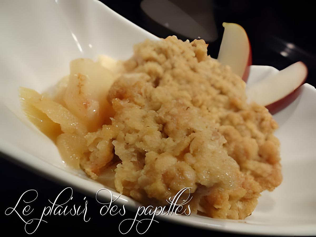 recette Croustade aux pommes et à l'érable