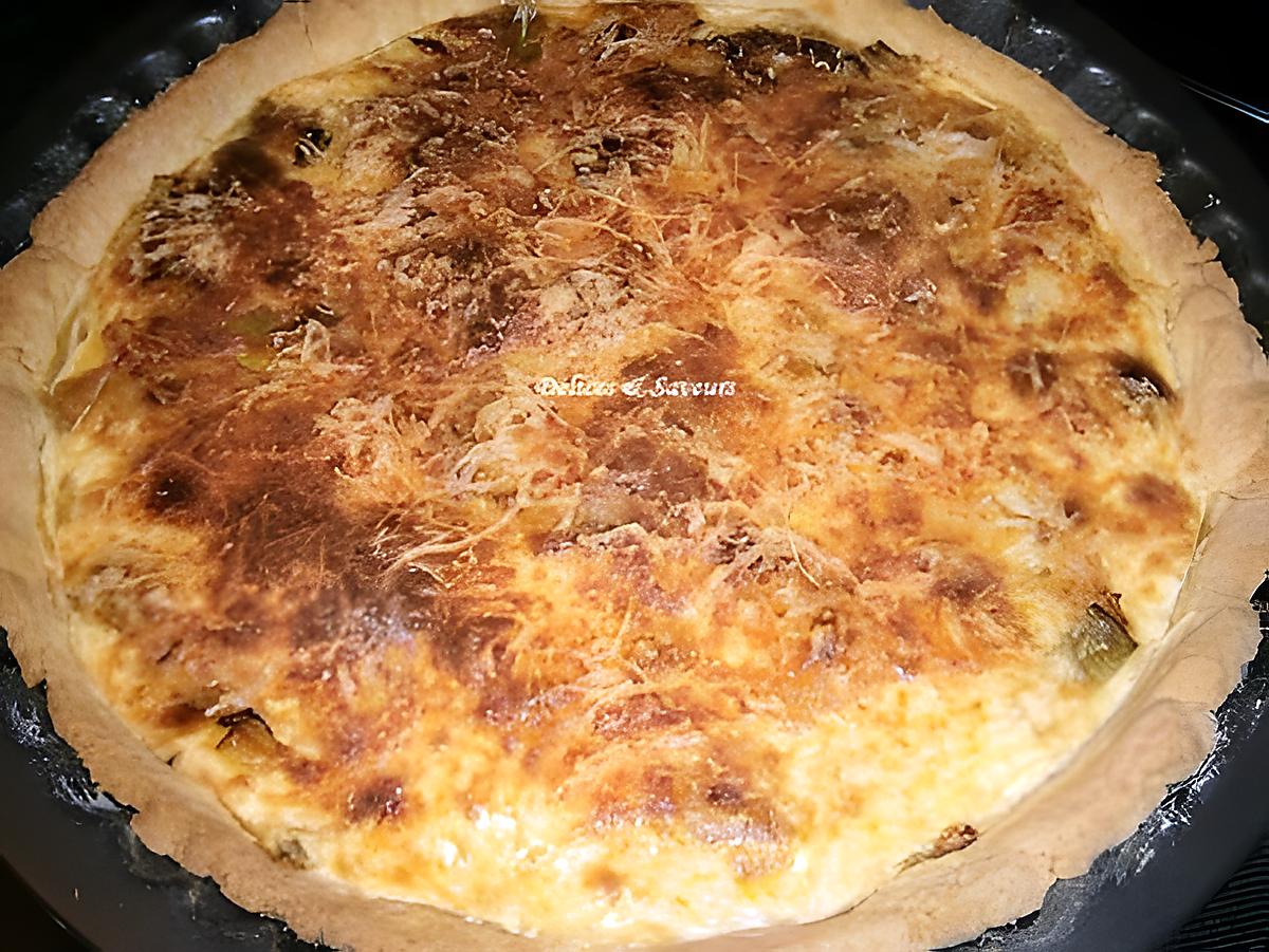 recette Tarte aux poireaux et sa pâte au curry