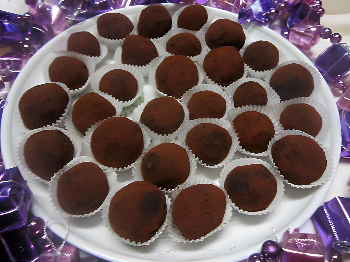 recette Truffes au chocolat sans oeufs.