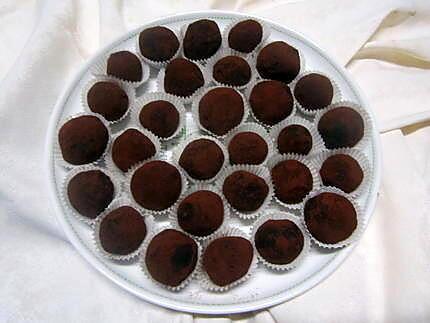 recette Truffes au chocolat sans oeufs.