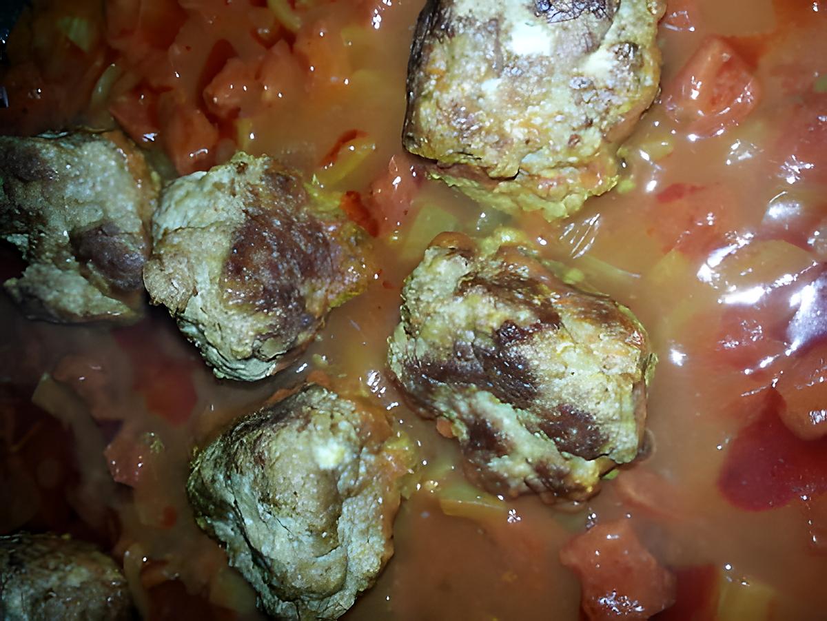 recette boulettes de boeuf à la sauce tomate