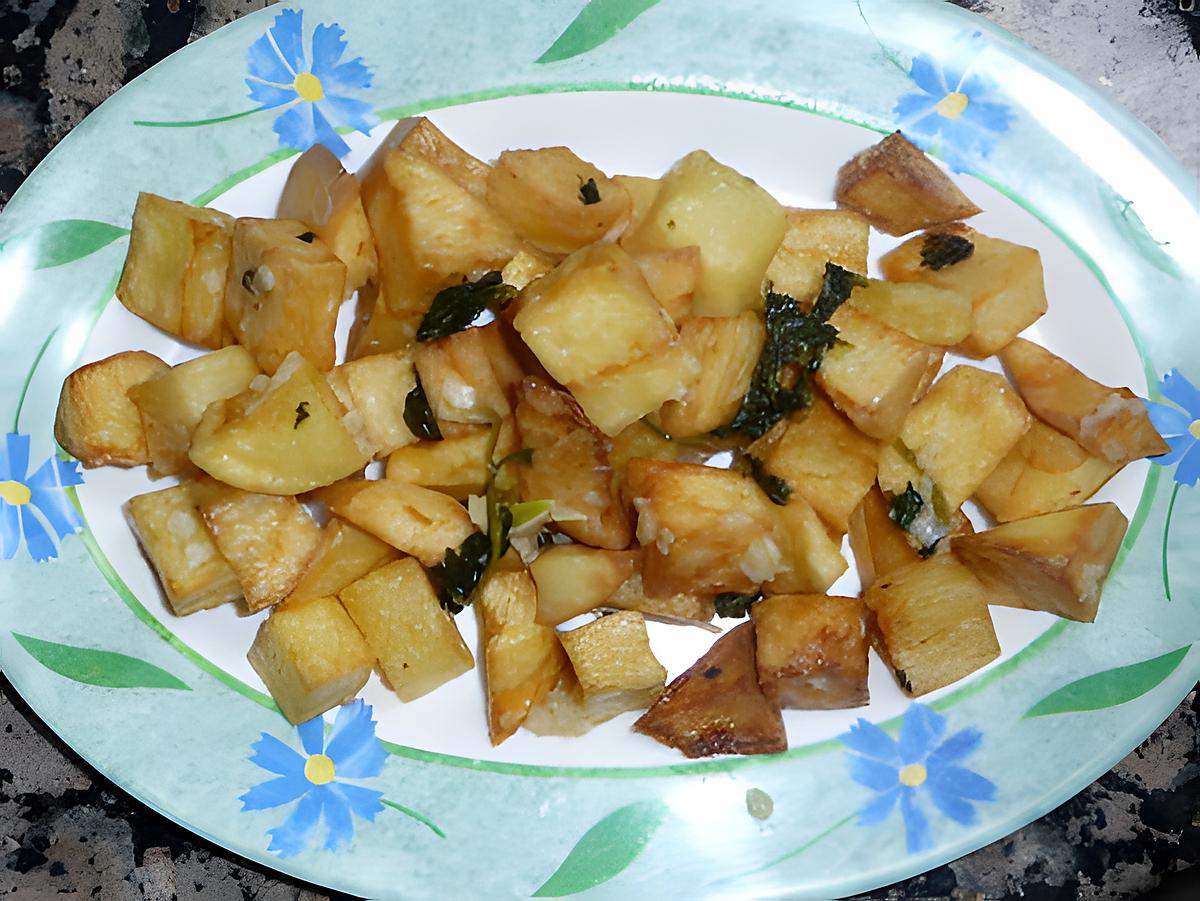 recette Pomme de terre sautées ail/citron/coriandre
