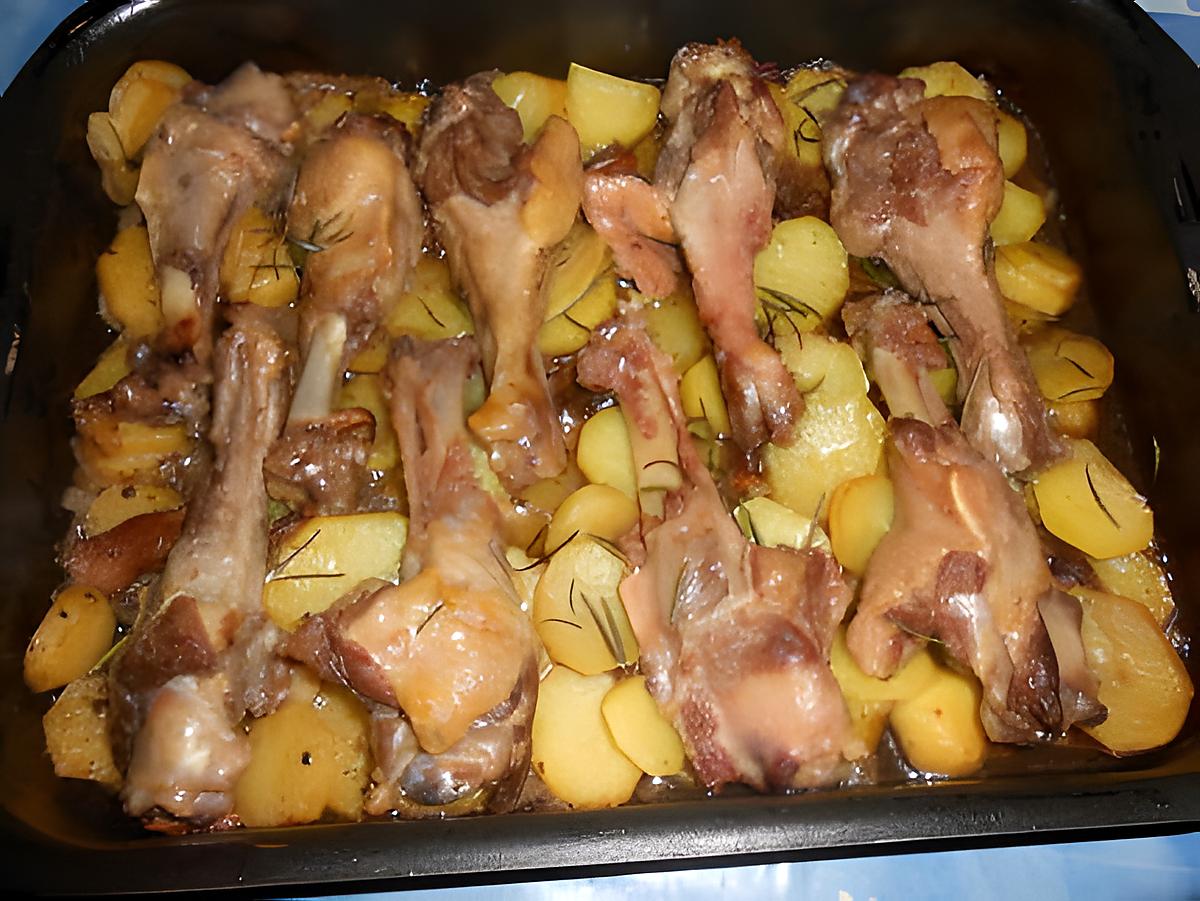 recette manchons de canard confits pommes de terre aux cepes