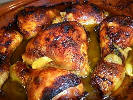 recette Poulet au raz el hanouth