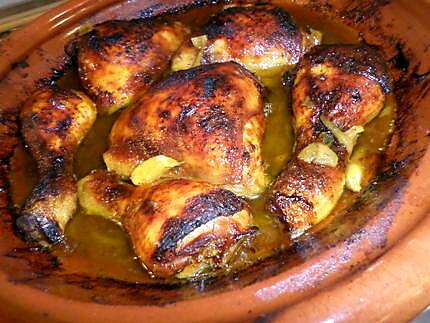 recette Poulet au raz el hanouth