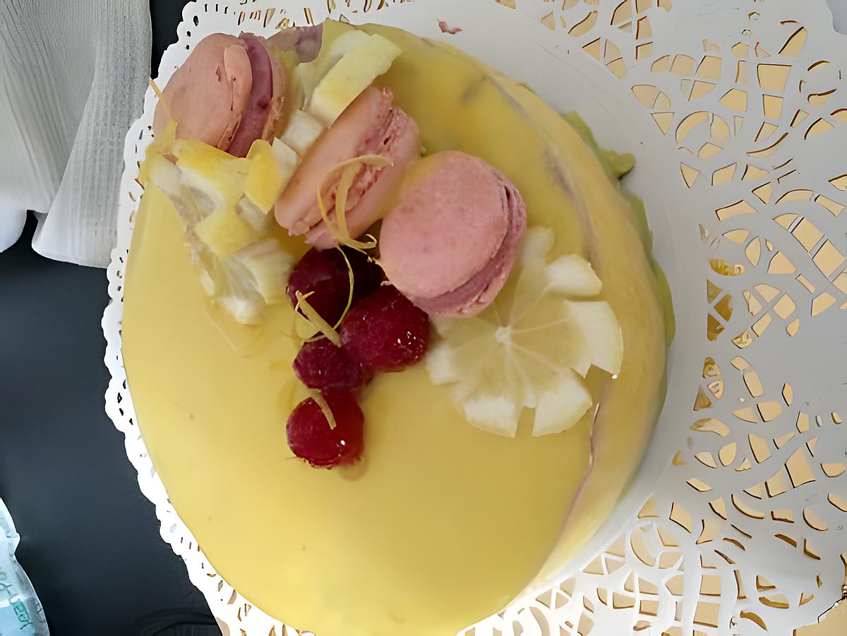 recette bavarois citrons framboise speculose