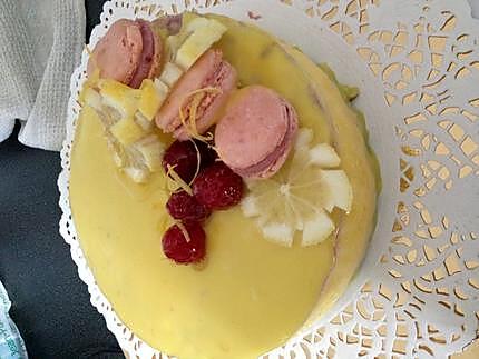 recette bavarois citrons framboise speculose