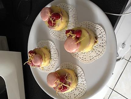 recette bavarois citrons framboise speculose