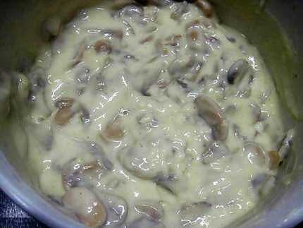 recette Saumon rose. sauce champignons.