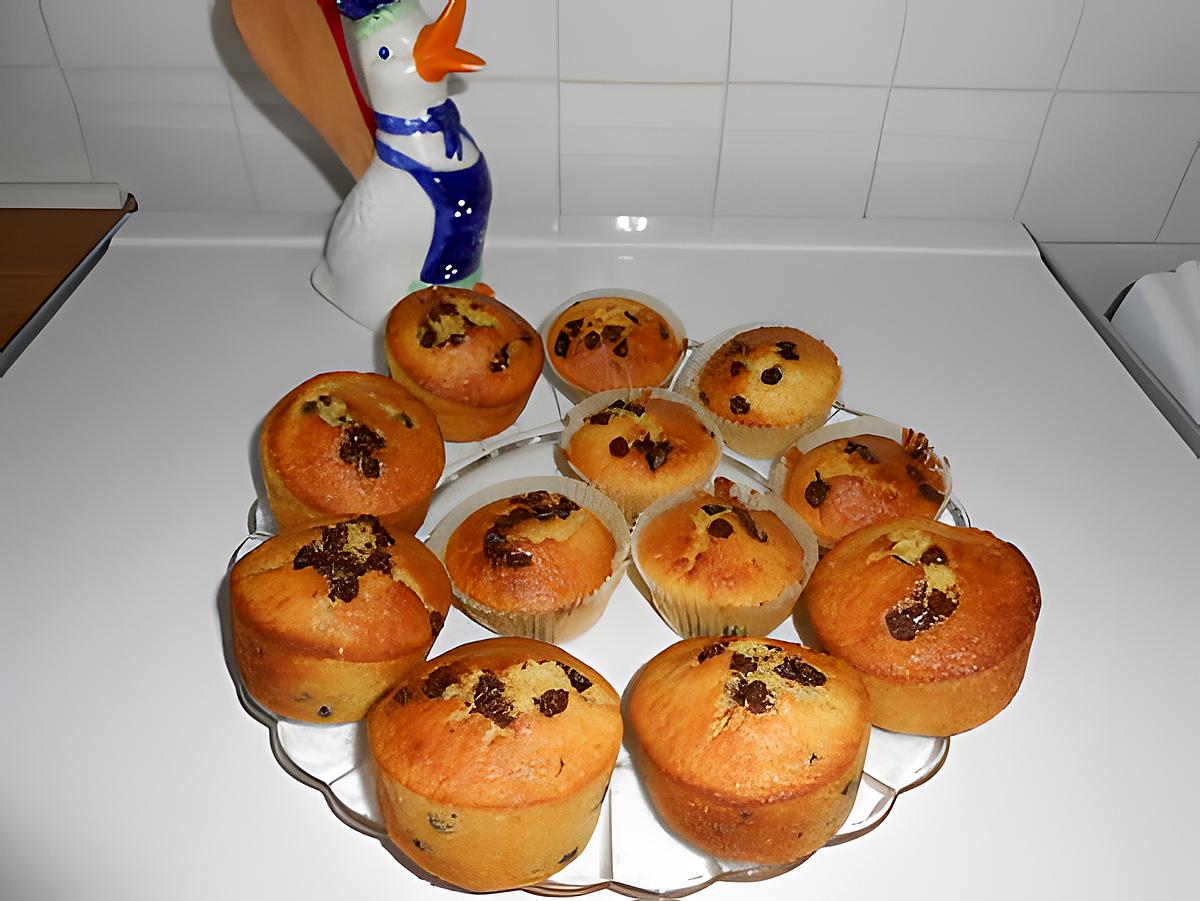 recette Muffins à l'orange et au chocolat.