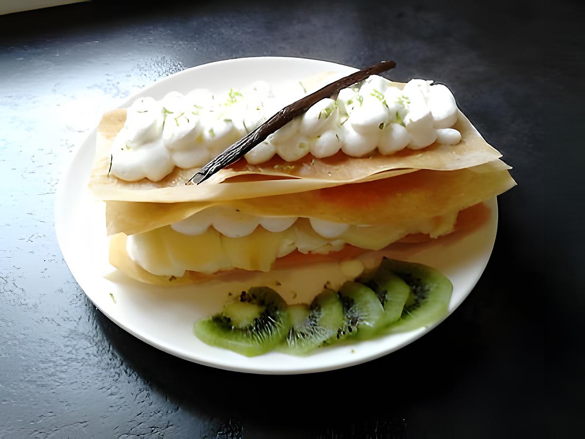 recette mille feuilles aux poires