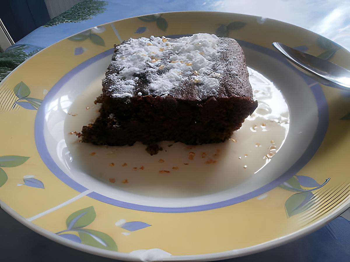 recette Gâteau au deux chocolats avec sa crème anglaise