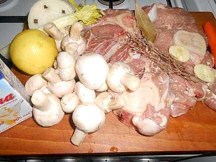 recette OSSO   BUCCO  EN  BLANQUETTE