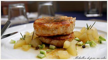 recette Filet mignon au Cidre et aux pommes caramélisées