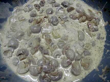 recette Escalopes  de porc. crème aux champignons.