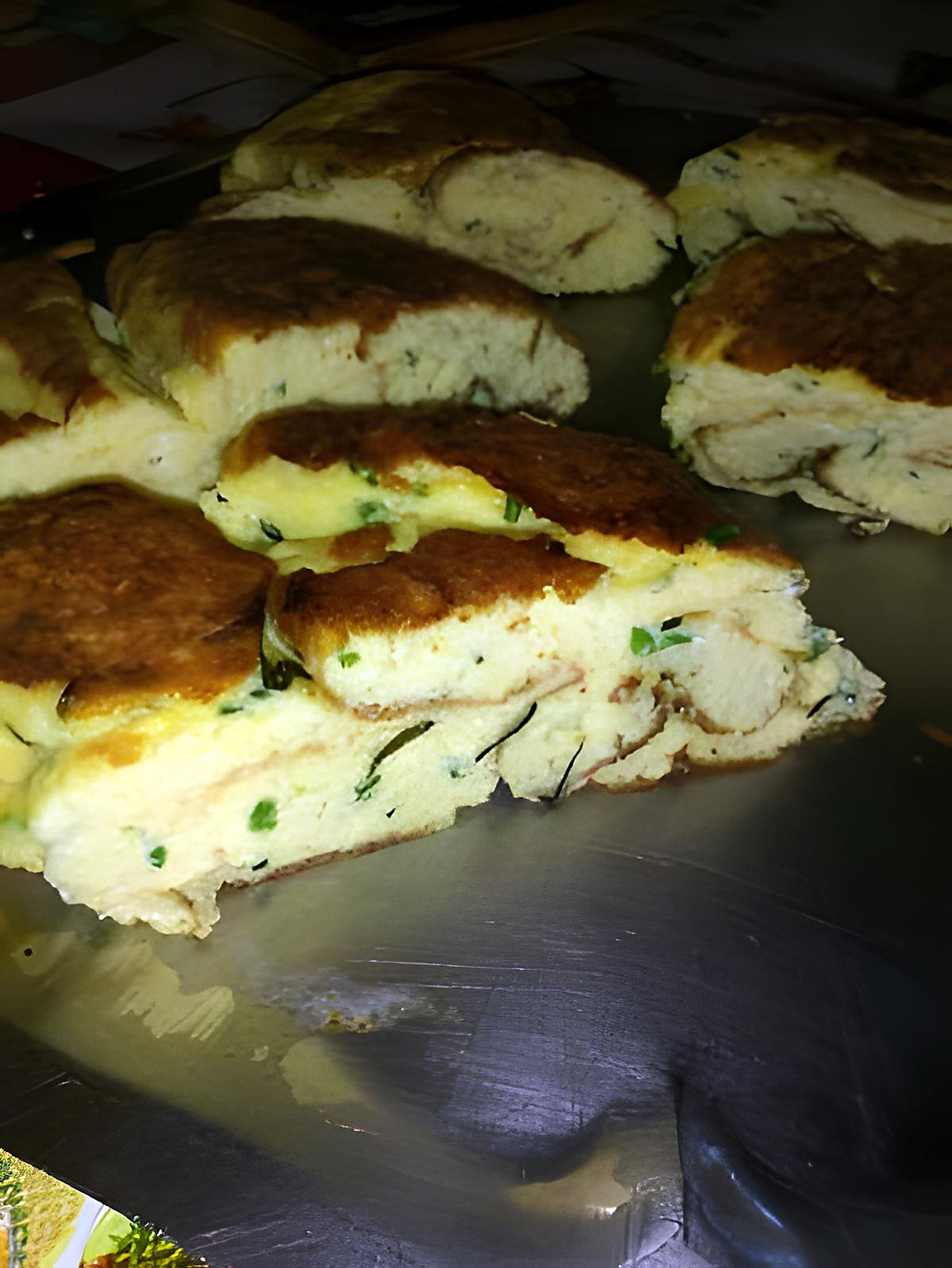 recette Omelette roulée au comté et au herbes