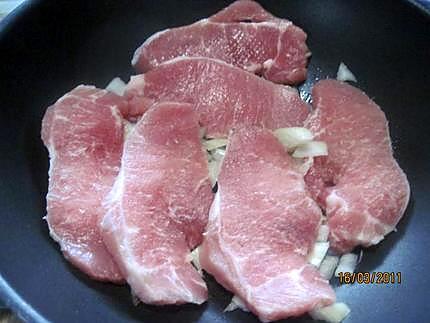 recette Escalopes de porc aux épices.