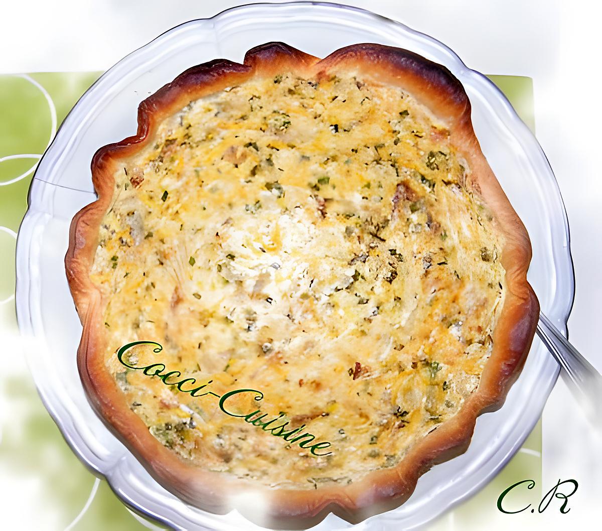 recette Quiche à la courgette jaune