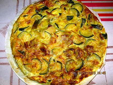 recette Frittata di zucchine e porri (omelette de poireau-courgettes) au four